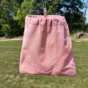 Vintage Clothes Pin Bag Holder Hanger, Clothespin Bag, Vintage Laundry Bag,
